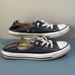 Converse Blue-Gray Elastic Heel Low-Top Sneakers Size 9